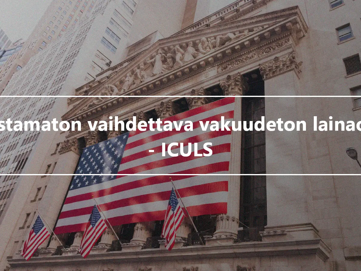 Lunastamaton vaihdettava vakuudeton lainaosake - ICULS