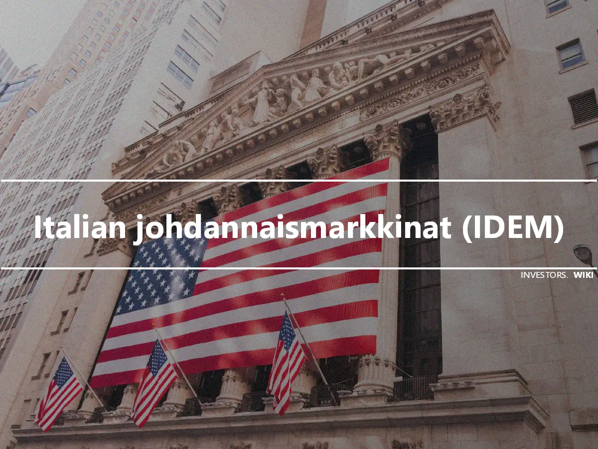 Italian johdannaismarkkinat (IDEM)