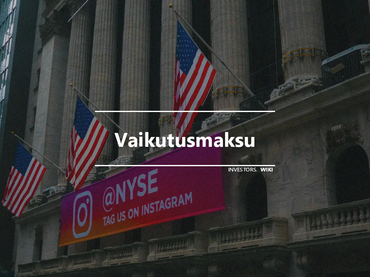 Vaikutusmaksu