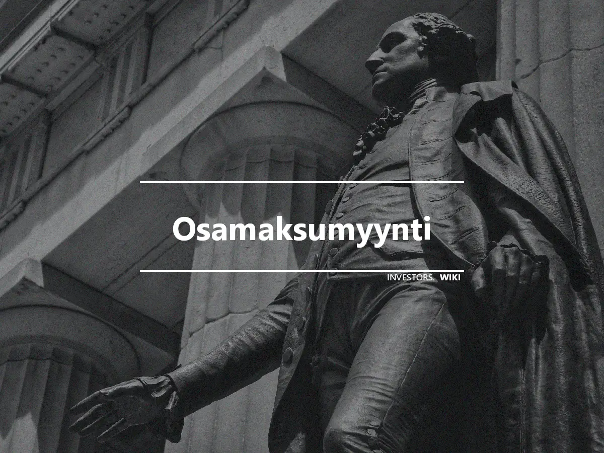 Osamaksumyynti