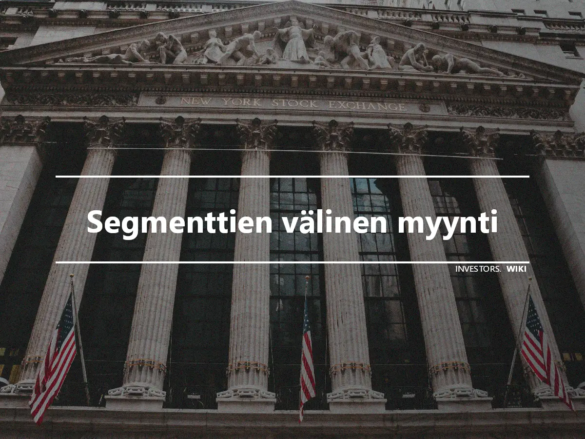 Segmenttien välinen myynti