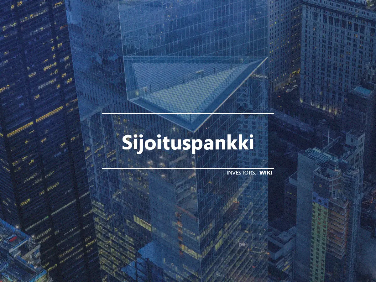 Sijoituspankki