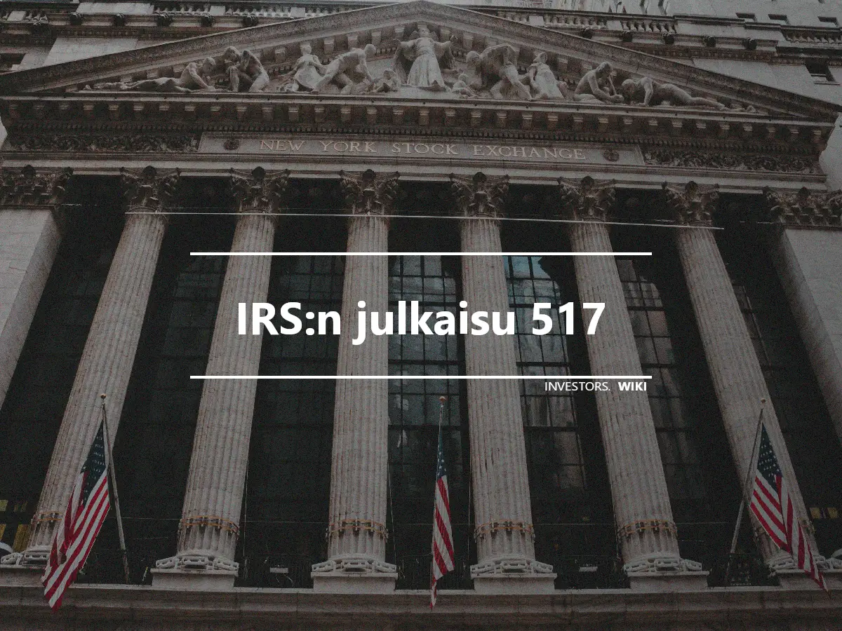 IRS:n julkaisu 517