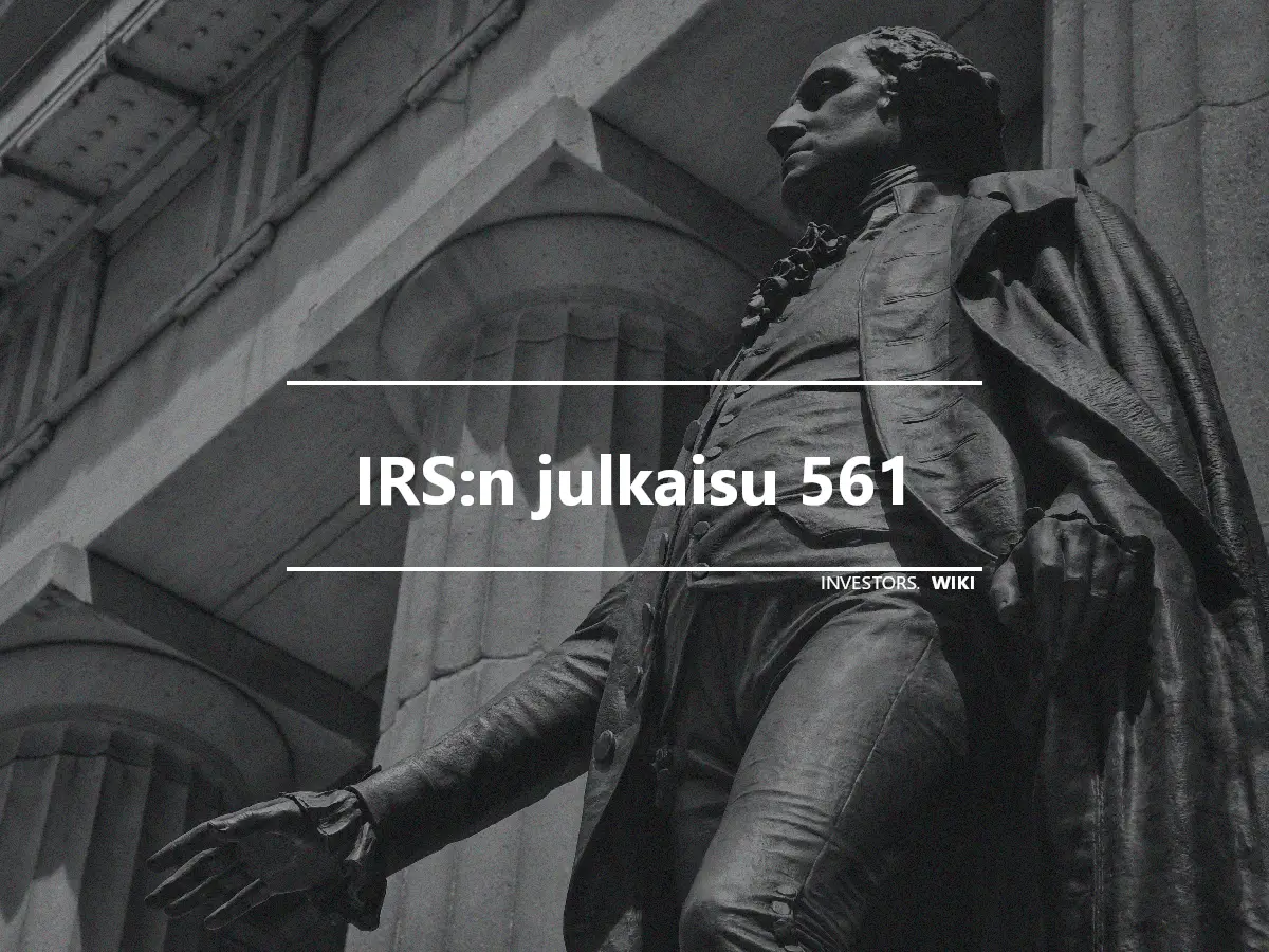 IRS:n julkaisu 561