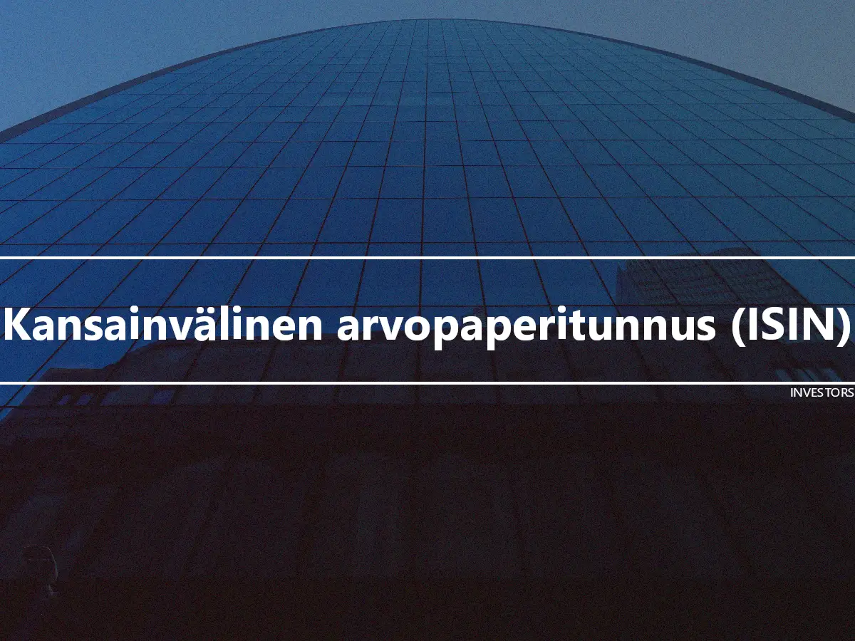 Kansainvälinen arvopaperitunnus (ISIN)