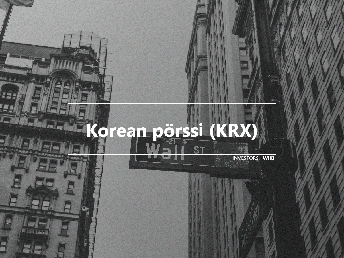 Korean pörssi (KRX)