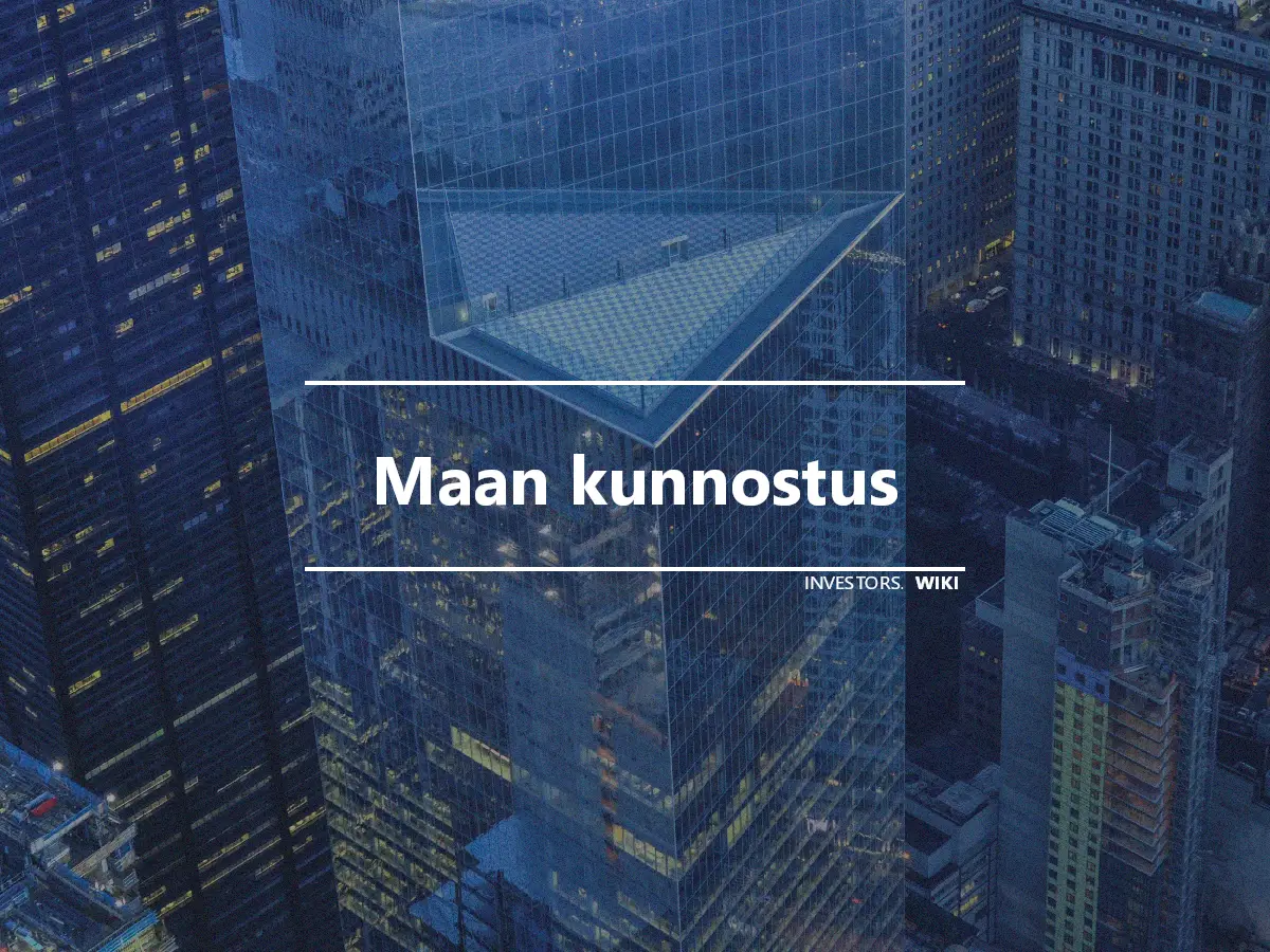 Maan kunnostus