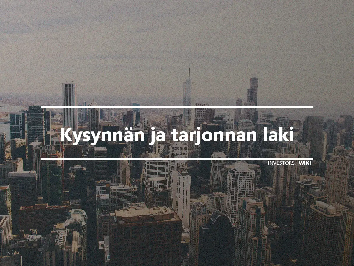 Kysynnän ja tarjonnan laki