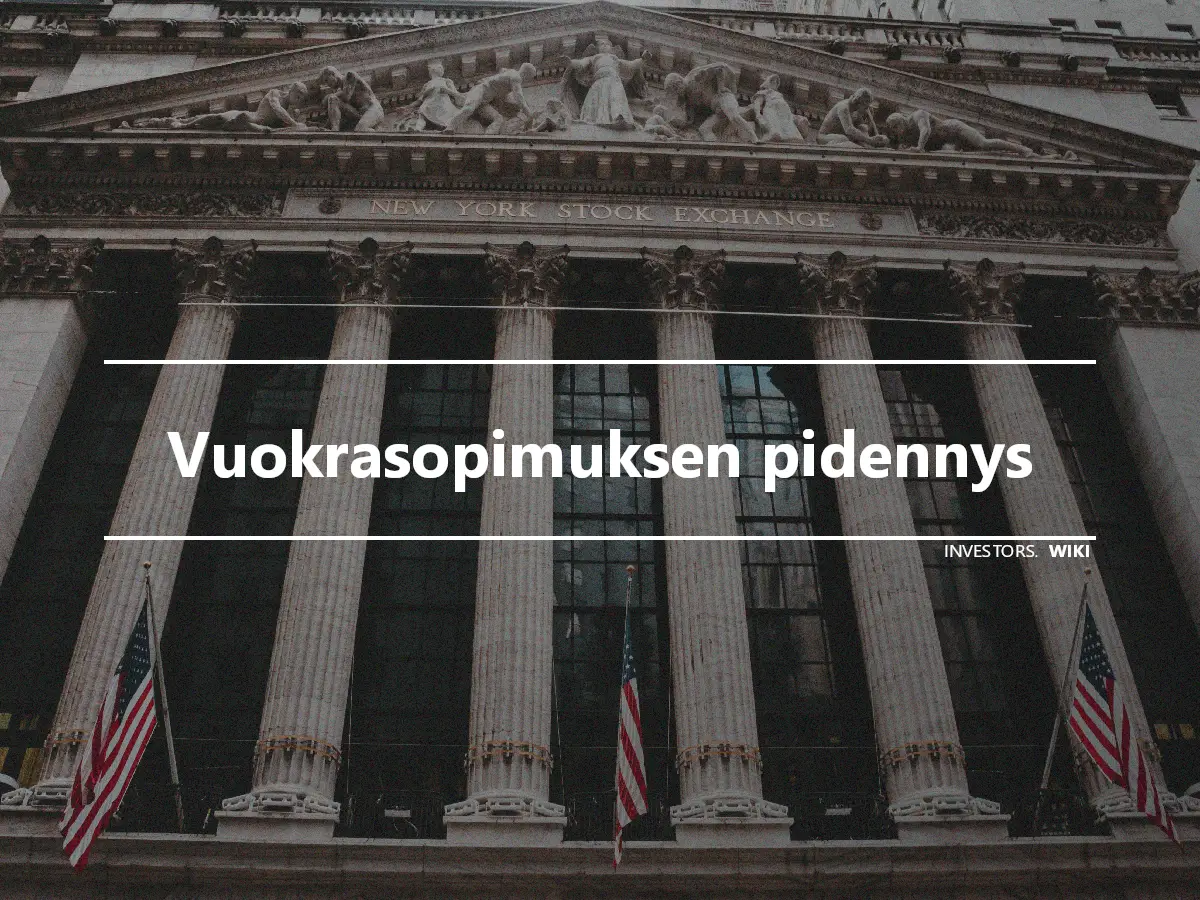 Vuokrasopimuksen pidennys