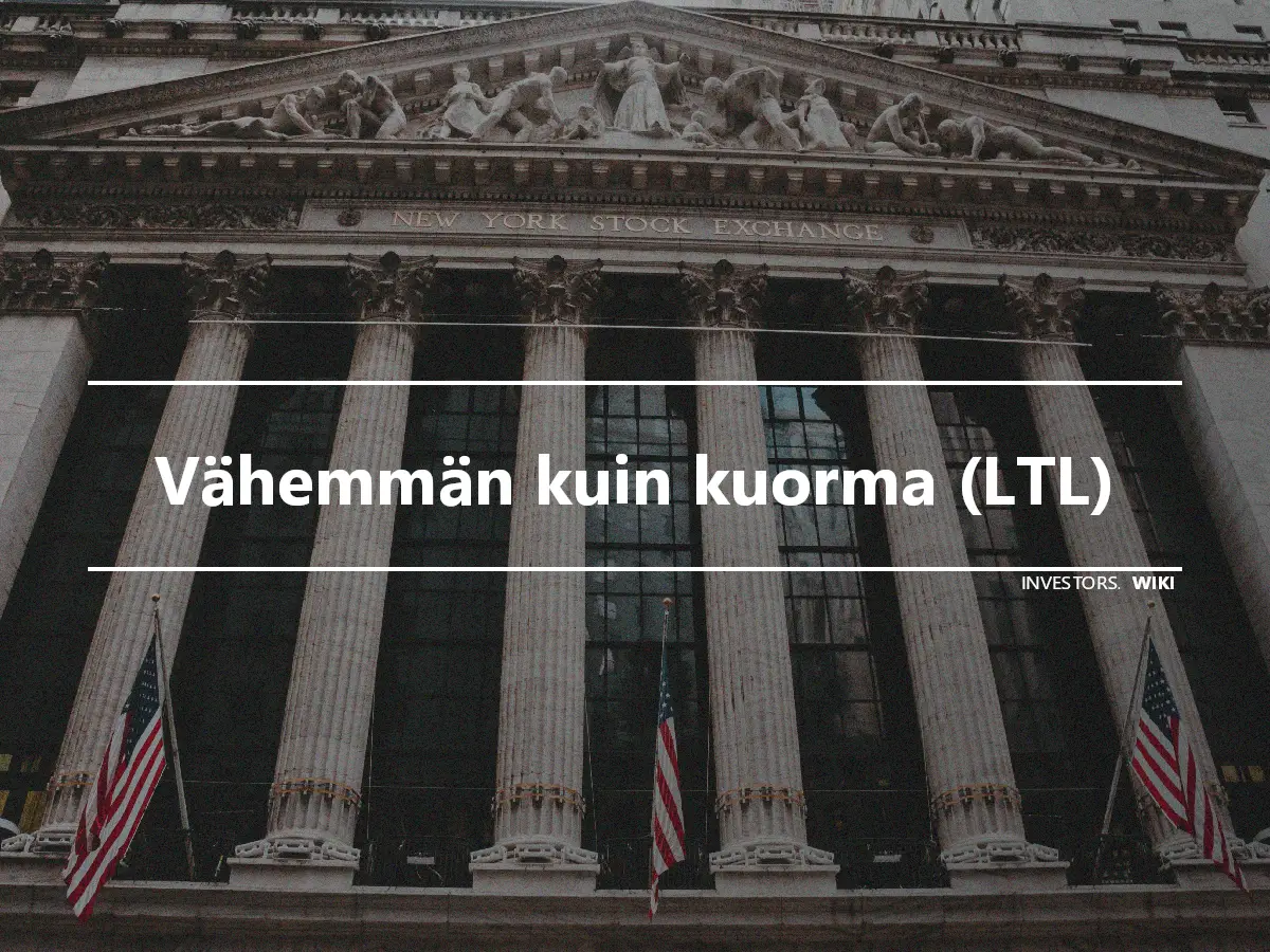 Vähemmän kuin kuorma (LTL)