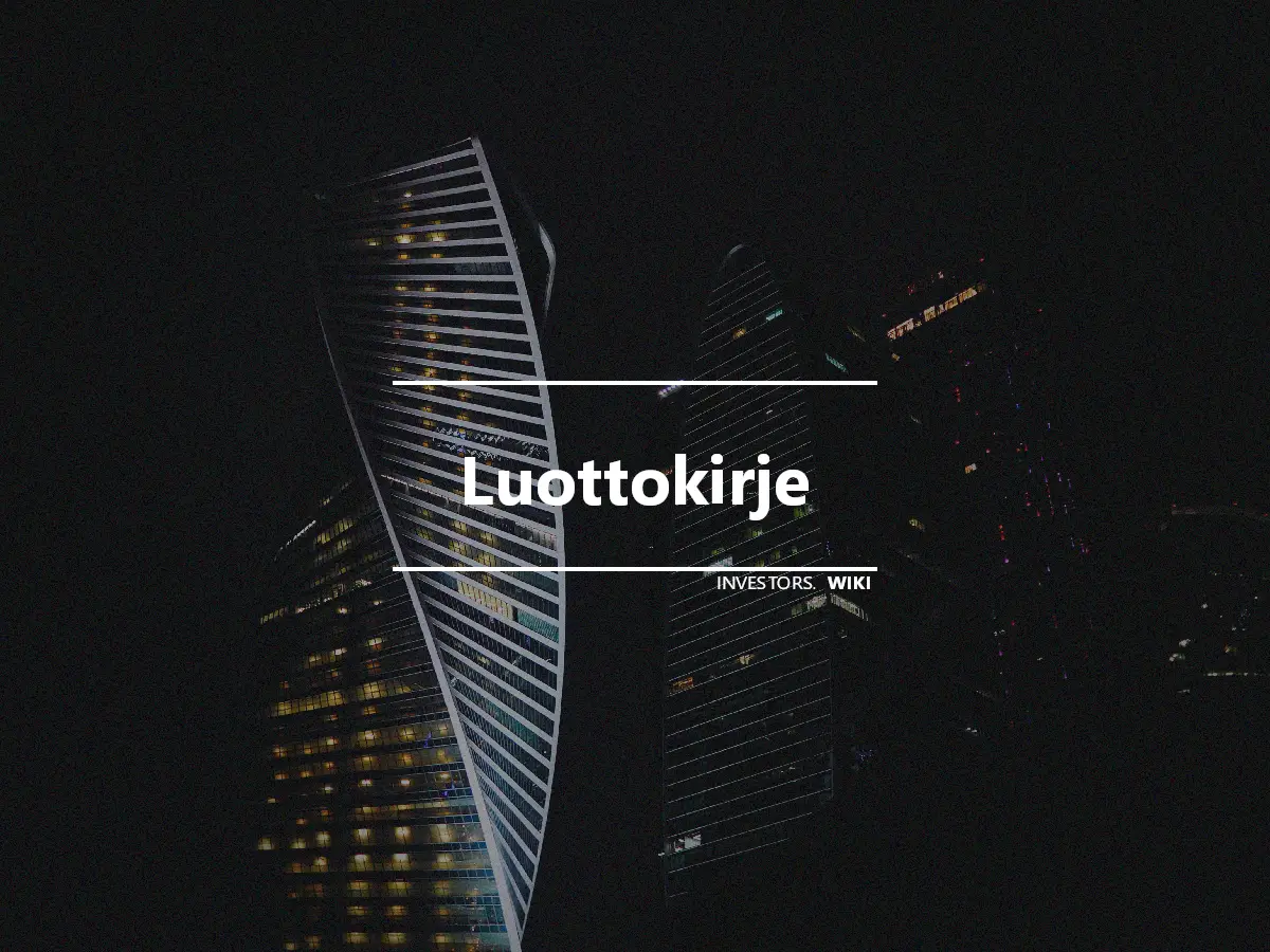 Luottokirje