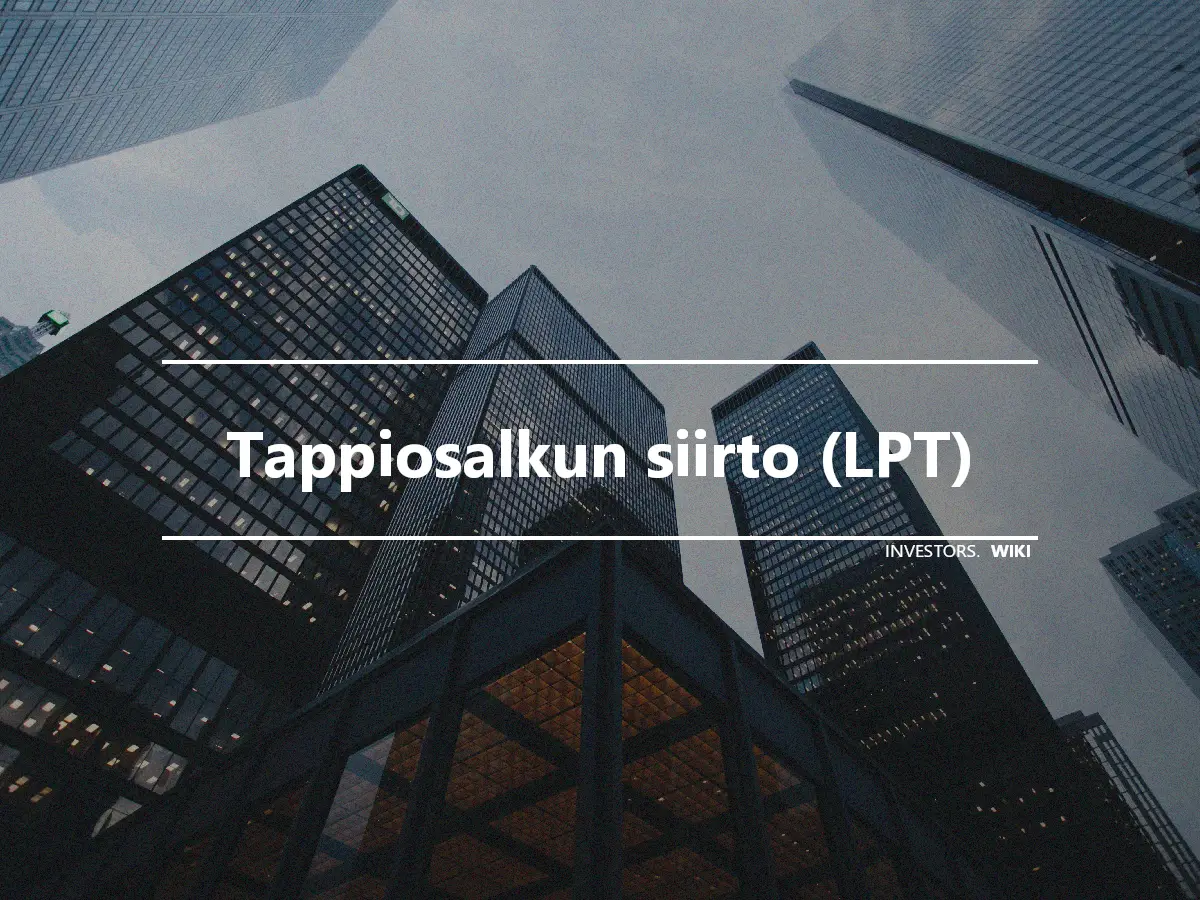 Tappiosalkun siirto (LPT)