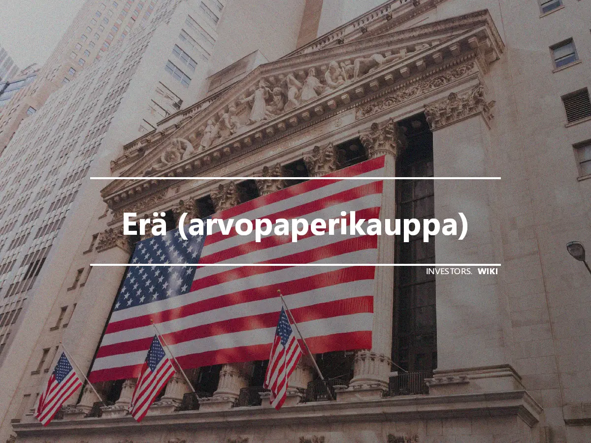 Erä (arvopaperikauppa)