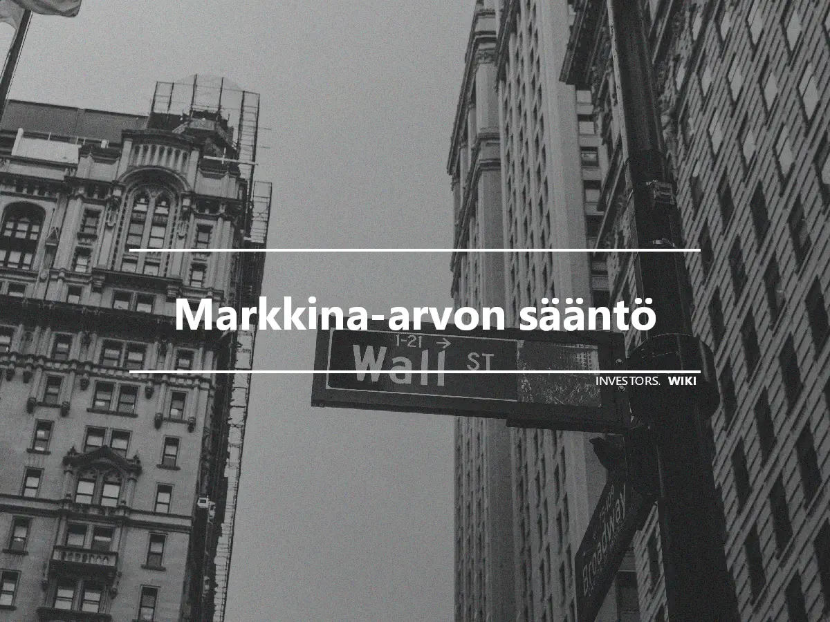 Markkina-arvon sääntö