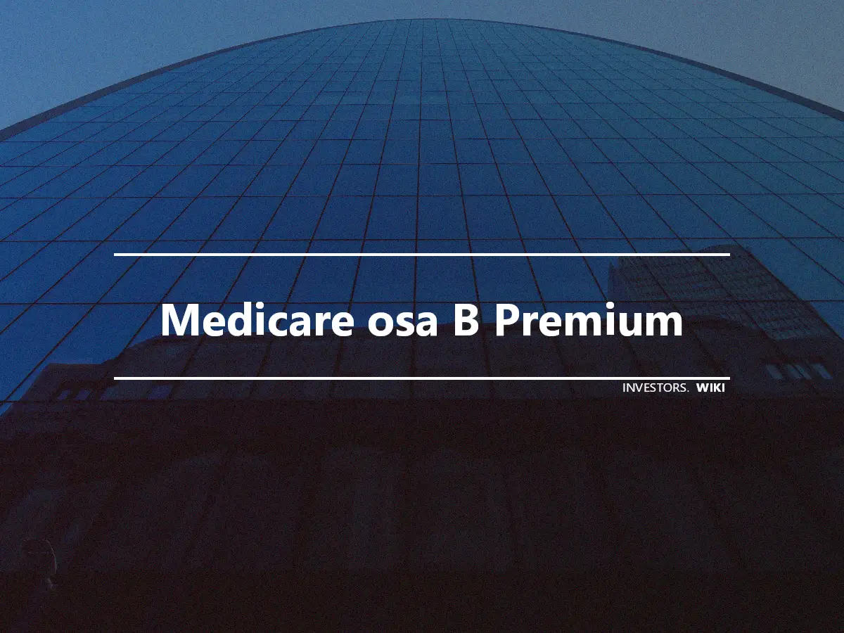 Medicare osa B Premium