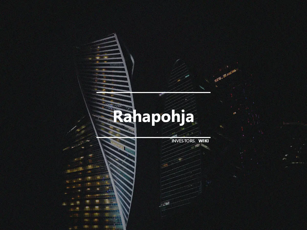 Rahapohja