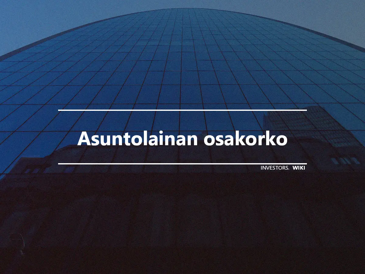 Asuntolainan osakorko