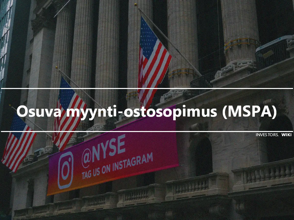 Osuva myynti-ostosopimus (MSPA)