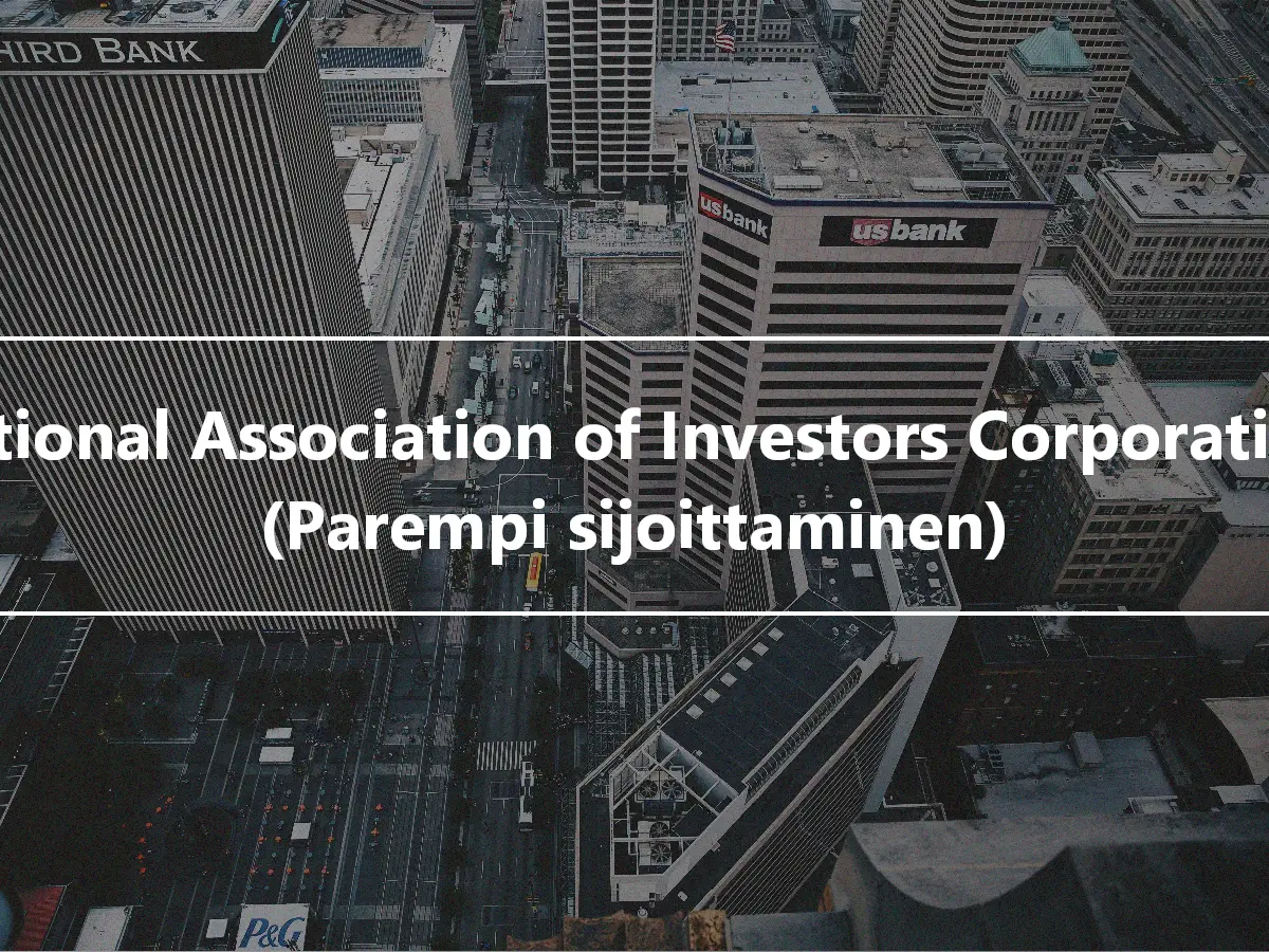 National Association of Investors Corporation. (Parempi sijoittaminen)