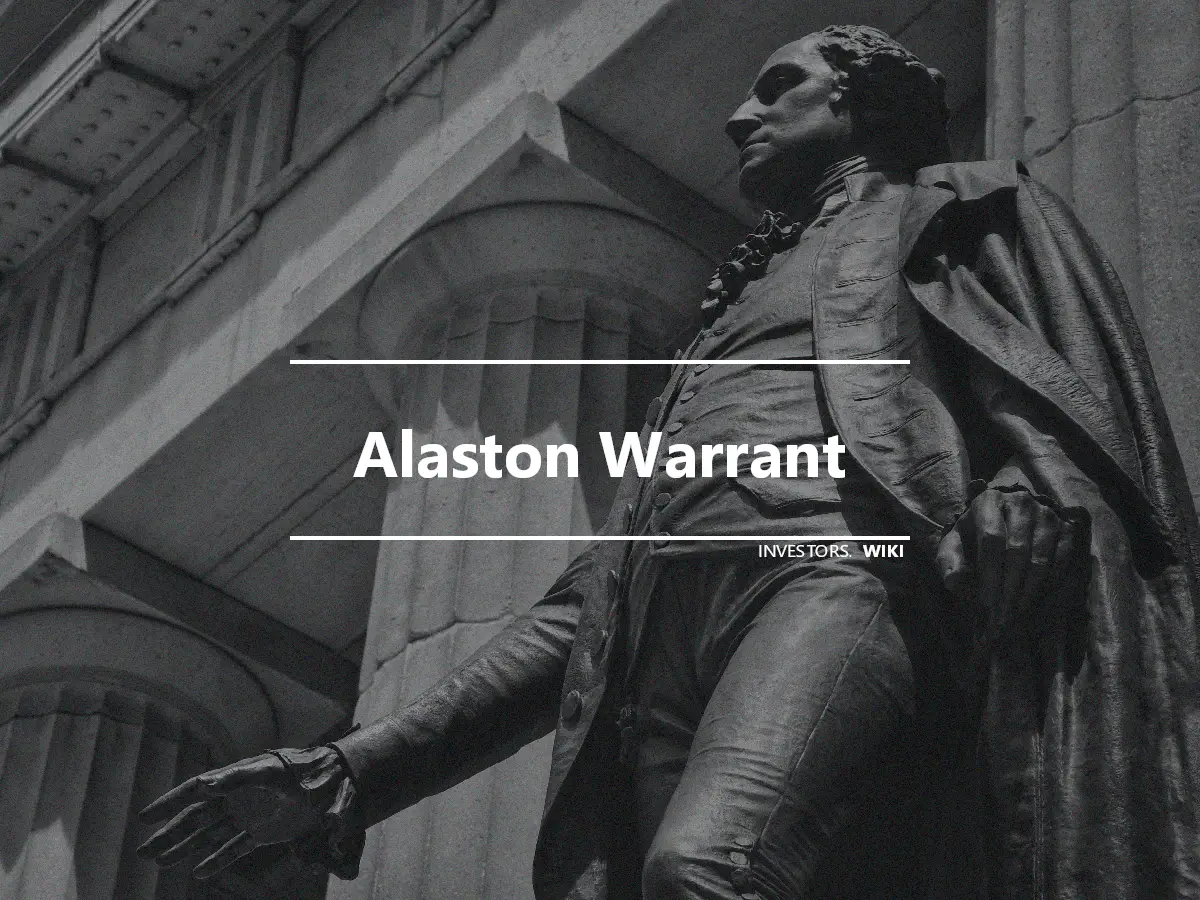 Alaston Warrant