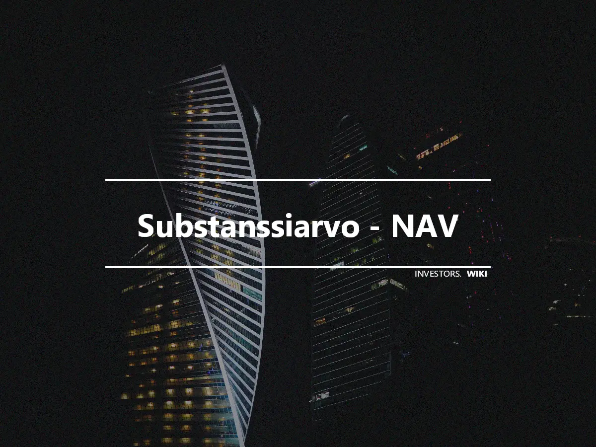 Substanssiarvo - NAV