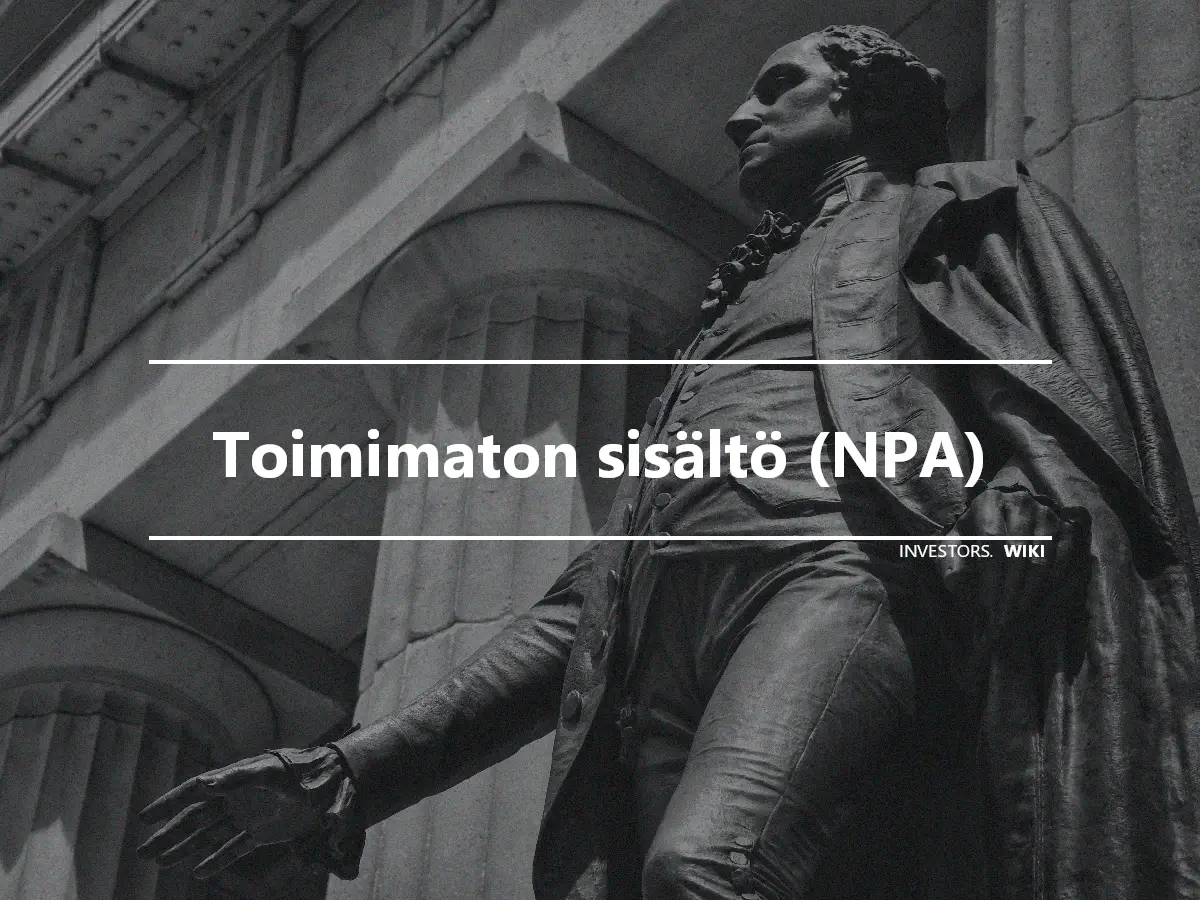 Toimimaton sisältö (NPA)