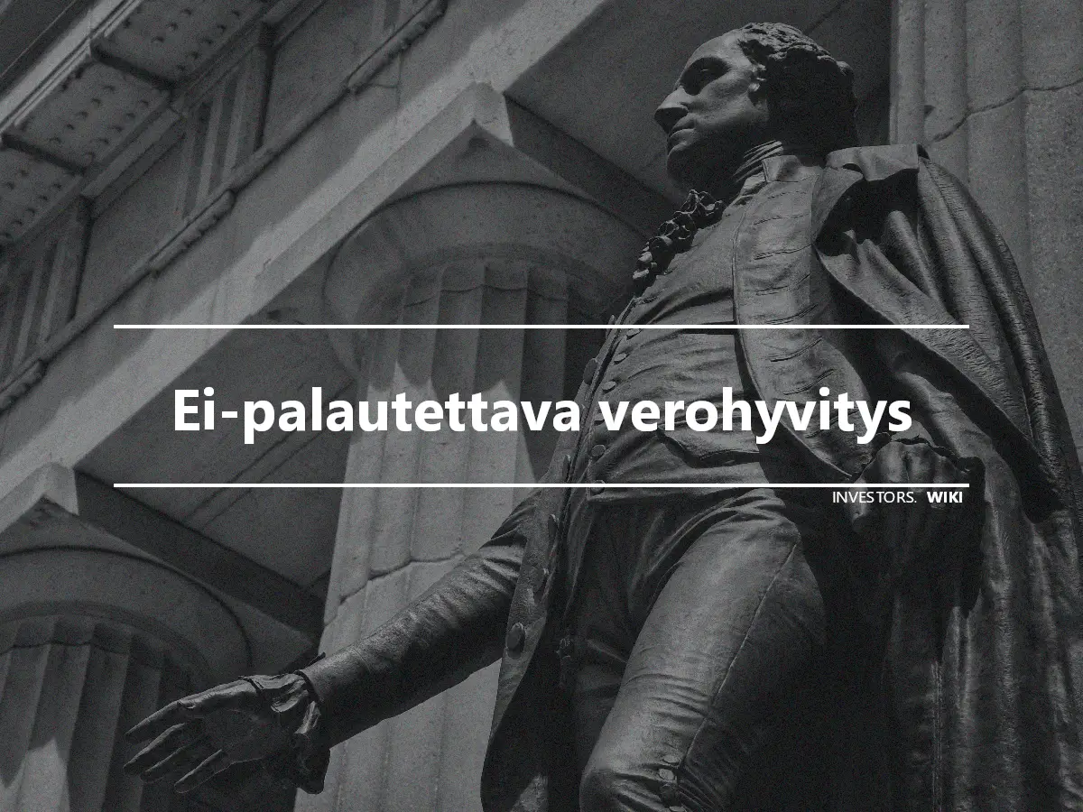 Ei-palautettava verohyvitys