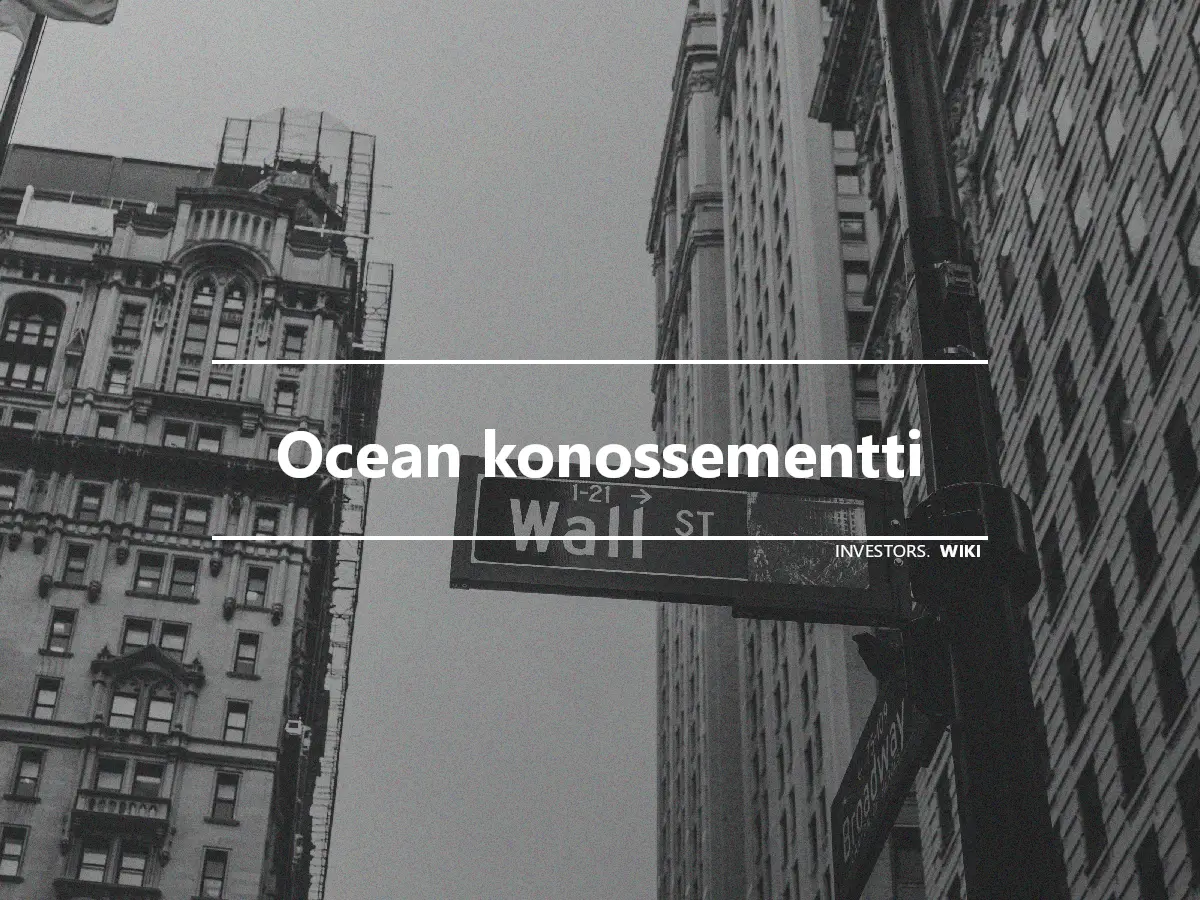 Ocean konossementti