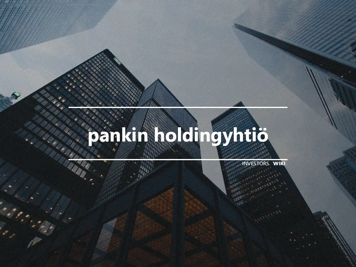 pankin holdingyhtiö