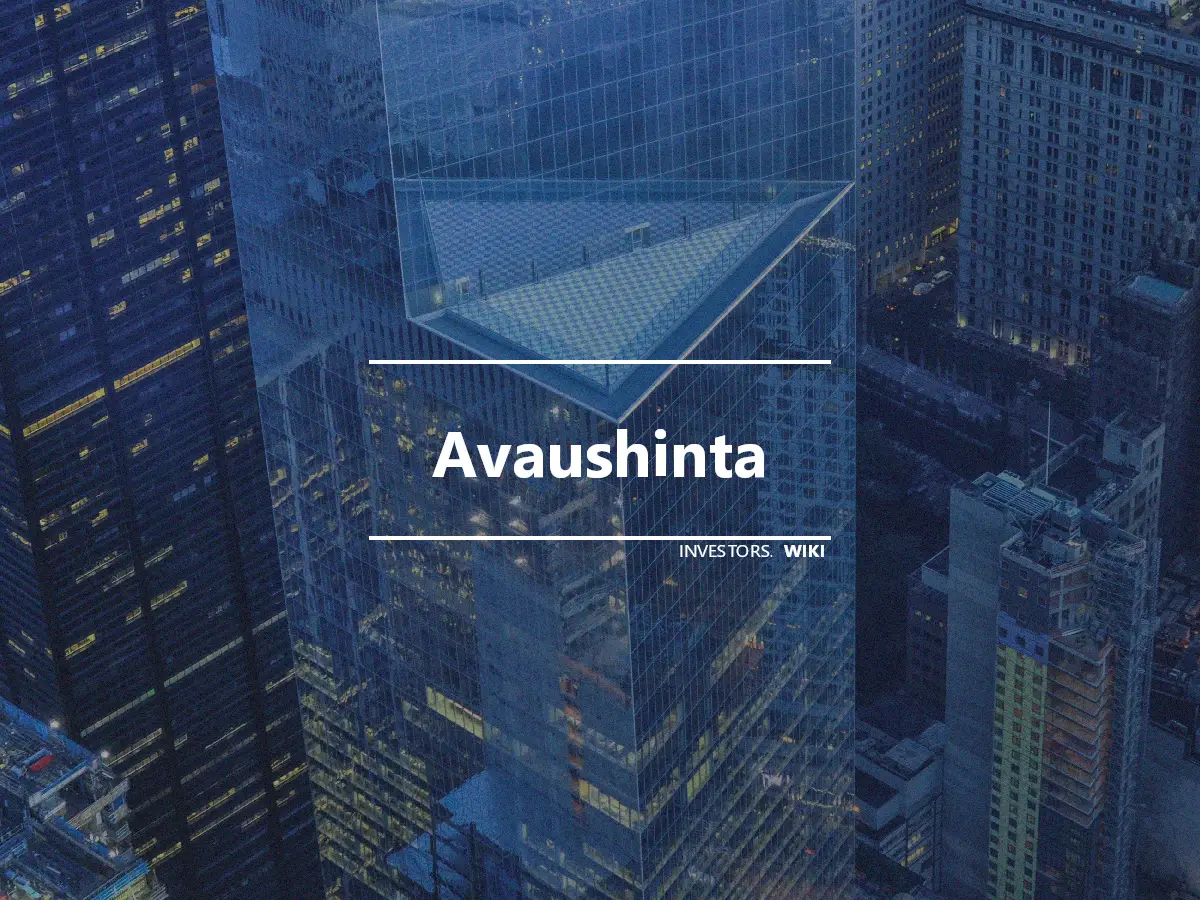 Avaushinta