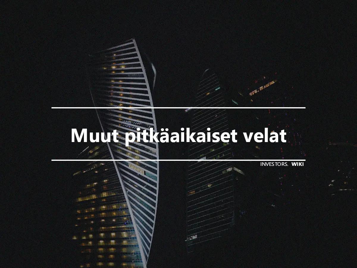 Muut pitkäaikaiset velat