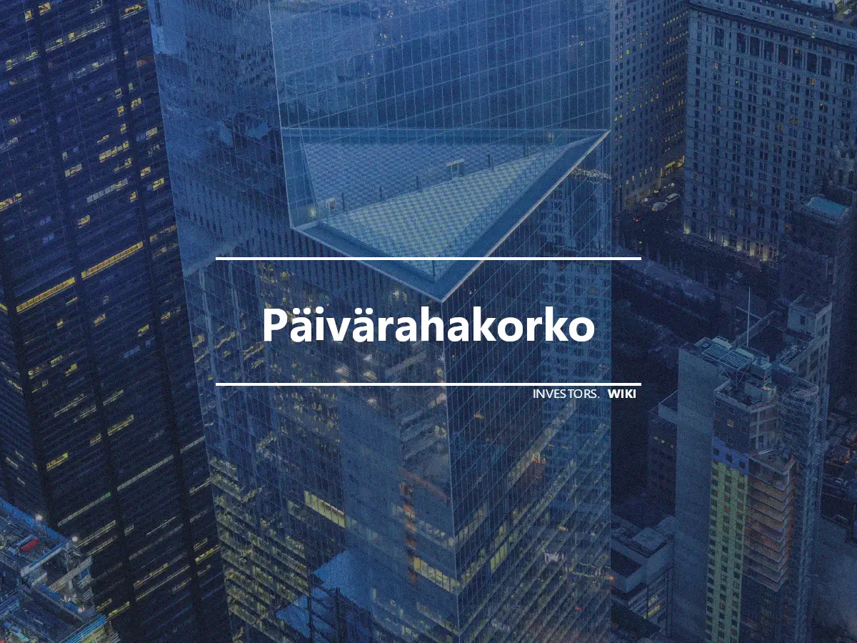 Päivärahakorko