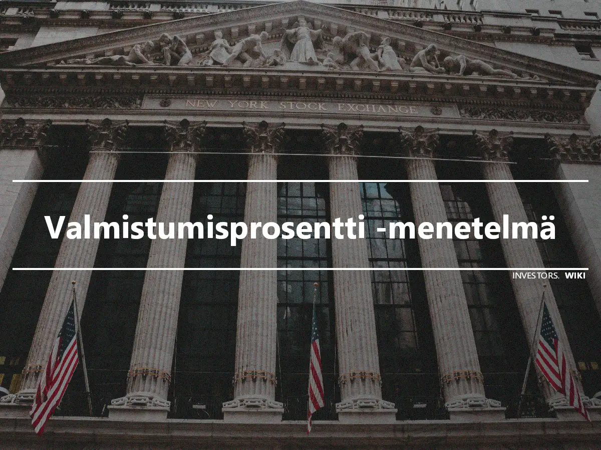 Valmistumisprosentti -menetelmä