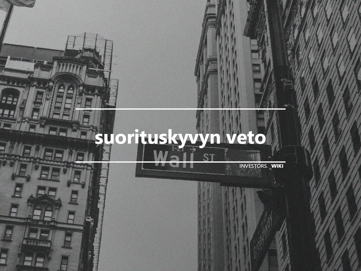 suorituskyvyn veto