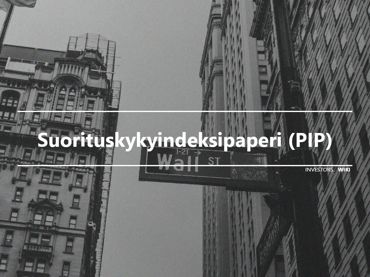 Suorituskykyindeksipaperi (PIP)