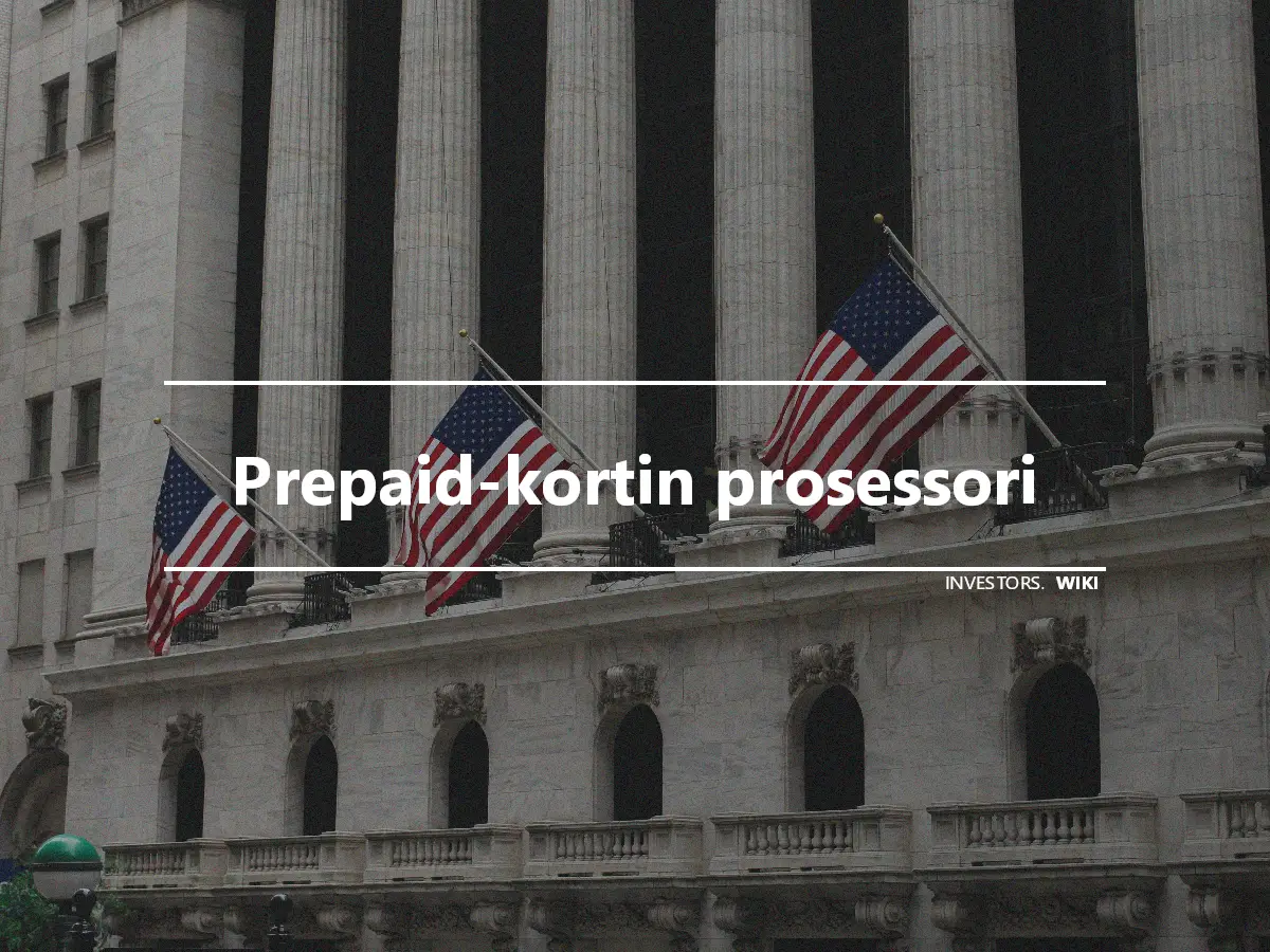 Prepaid-kortin prosessori