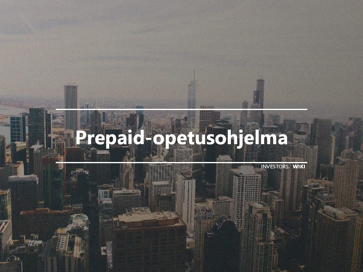 Prepaid-opetusohjelma