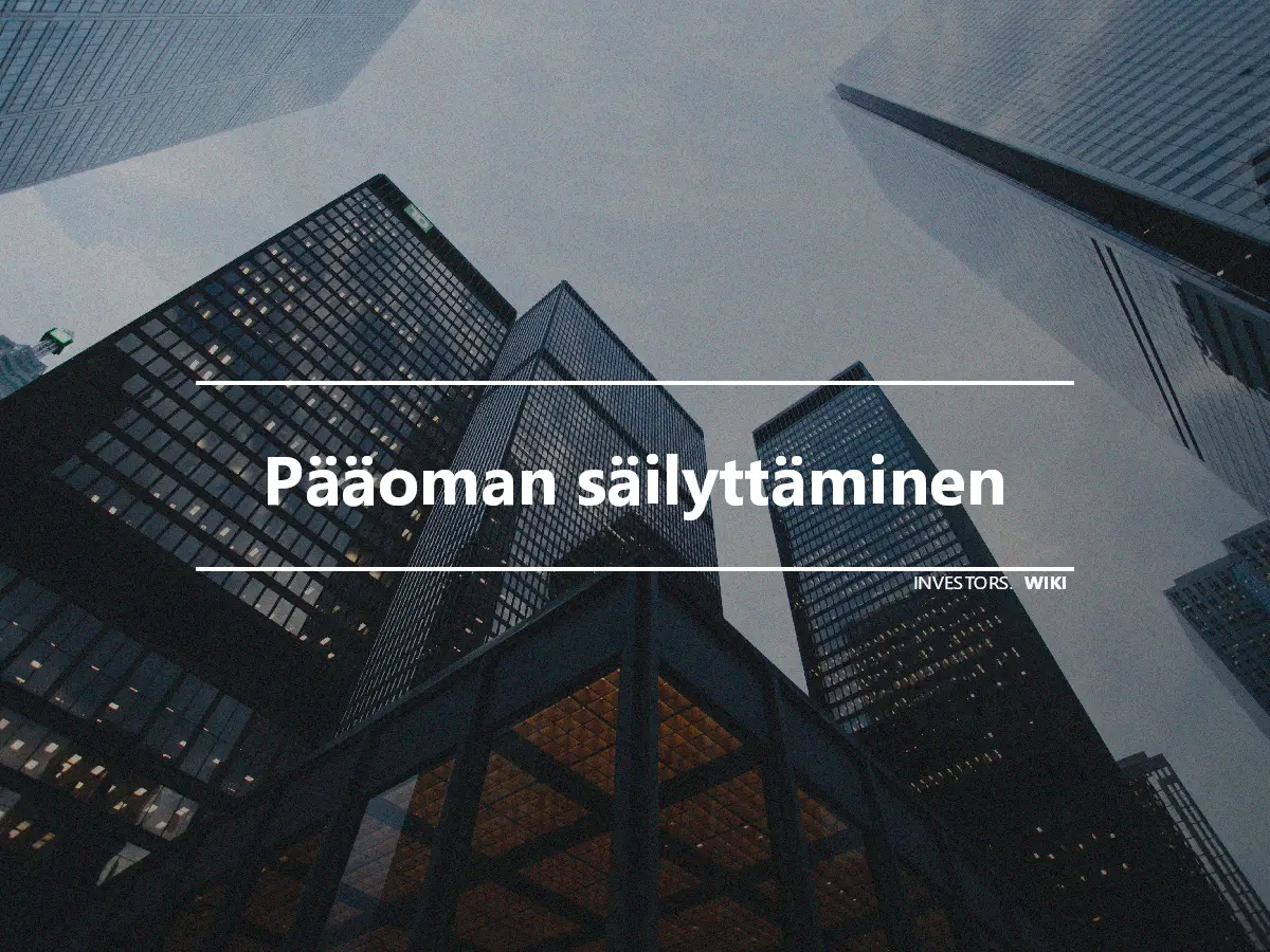 Pääoman säilyttäminen