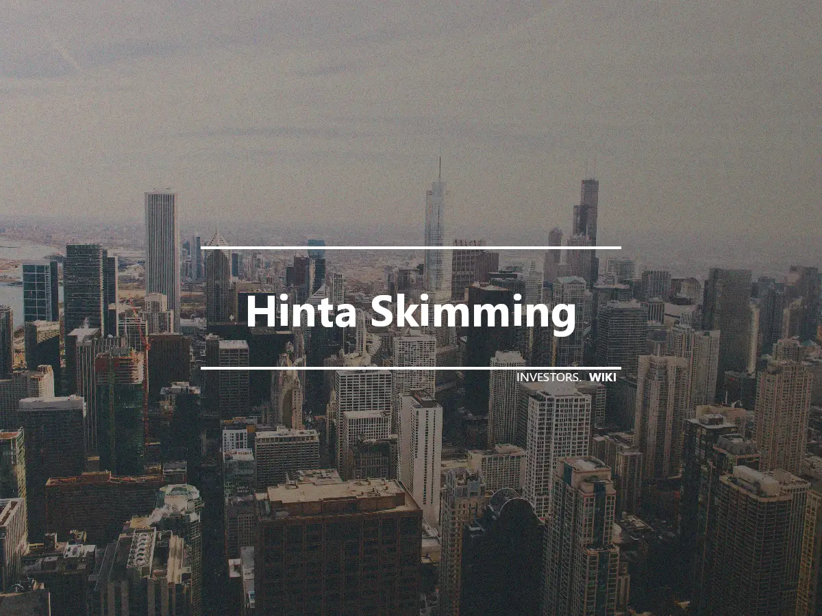 Hinta Skimming