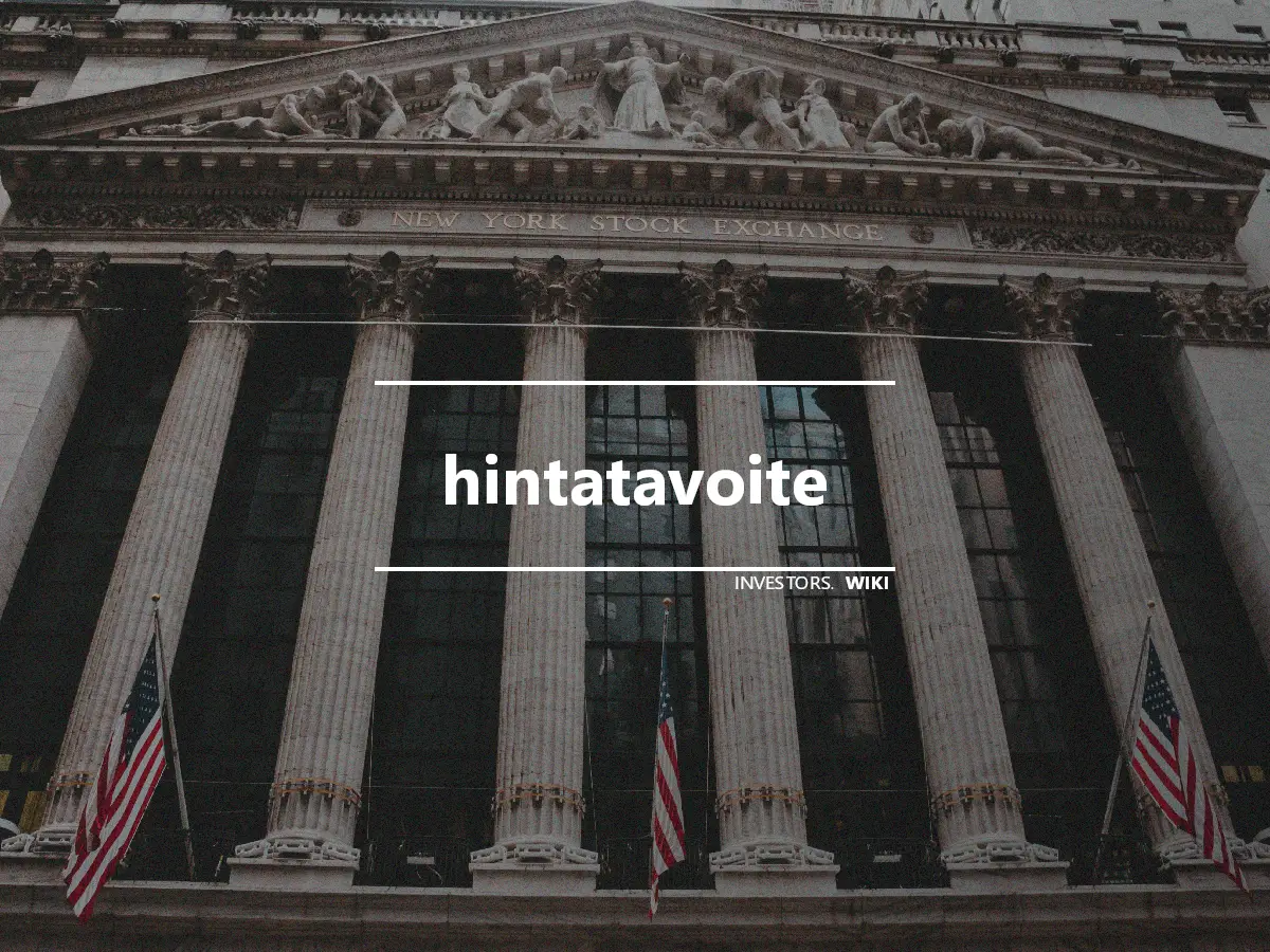 hintatavoite