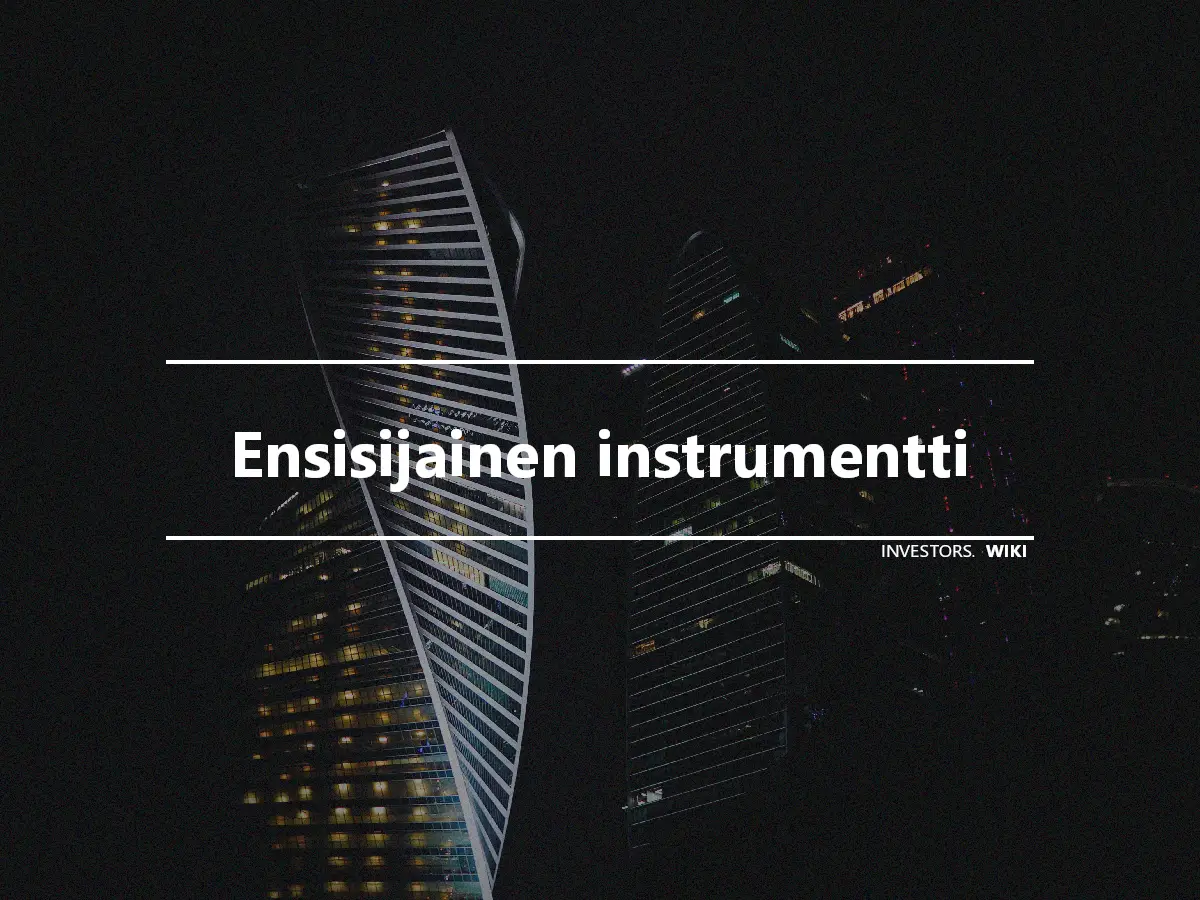 Ensisijainen instrumentti