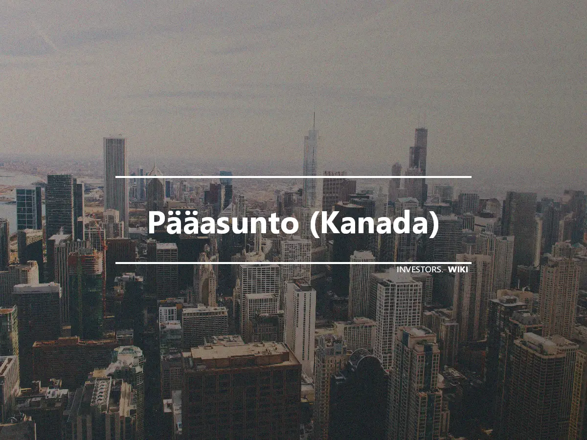 Pääasunto (Kanada)