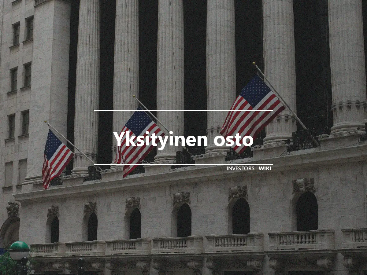 Yksityinen osto