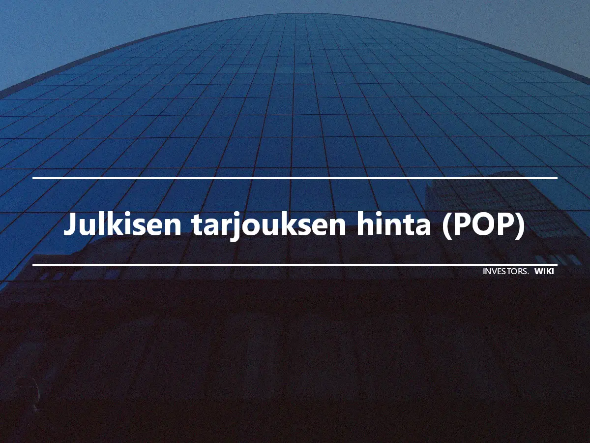 Julkisen tarjouksen hinta (POP)