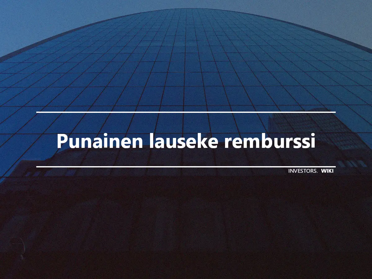 Punainen lauseke remburssi