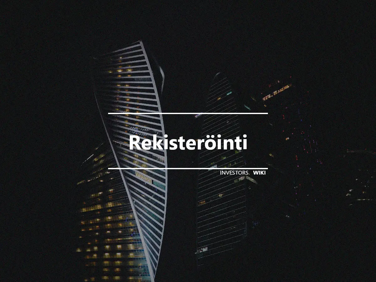 Rekisteröinti