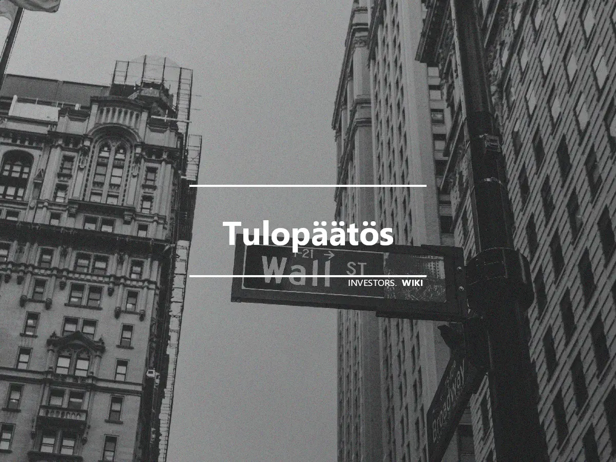 Tulopäätös