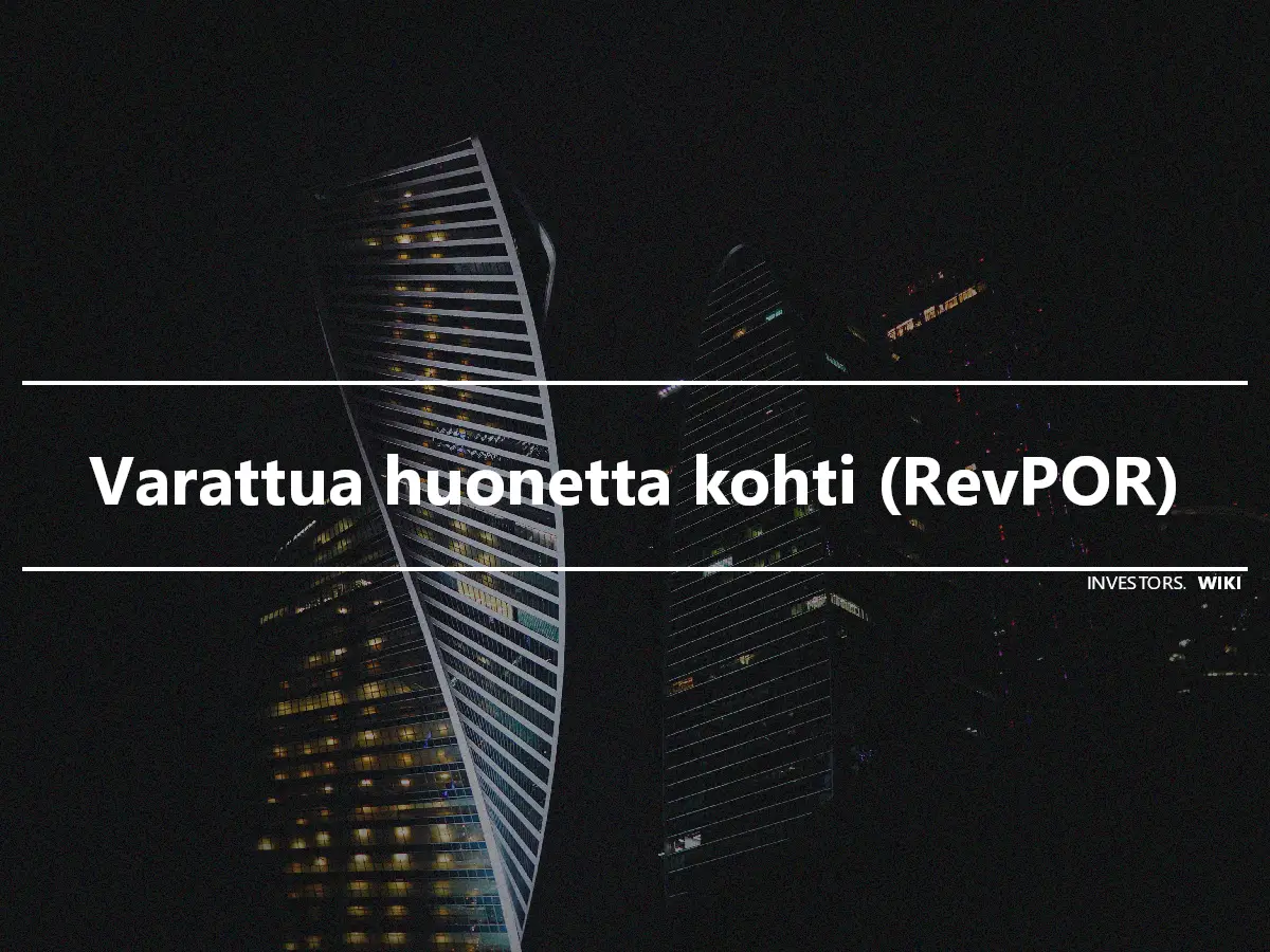 Varattua huonetta kohti (RevPOR)