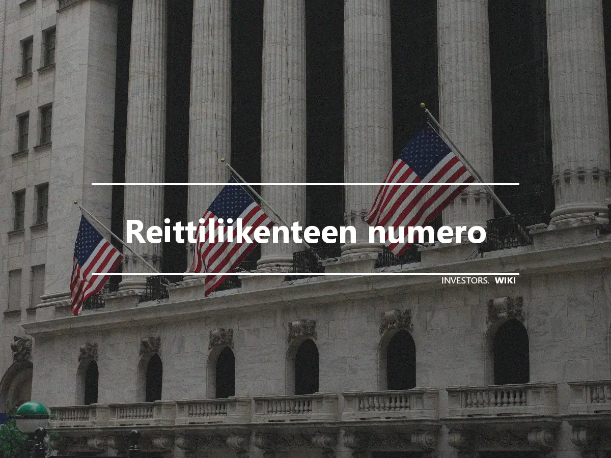 Reittiliikenteen numero