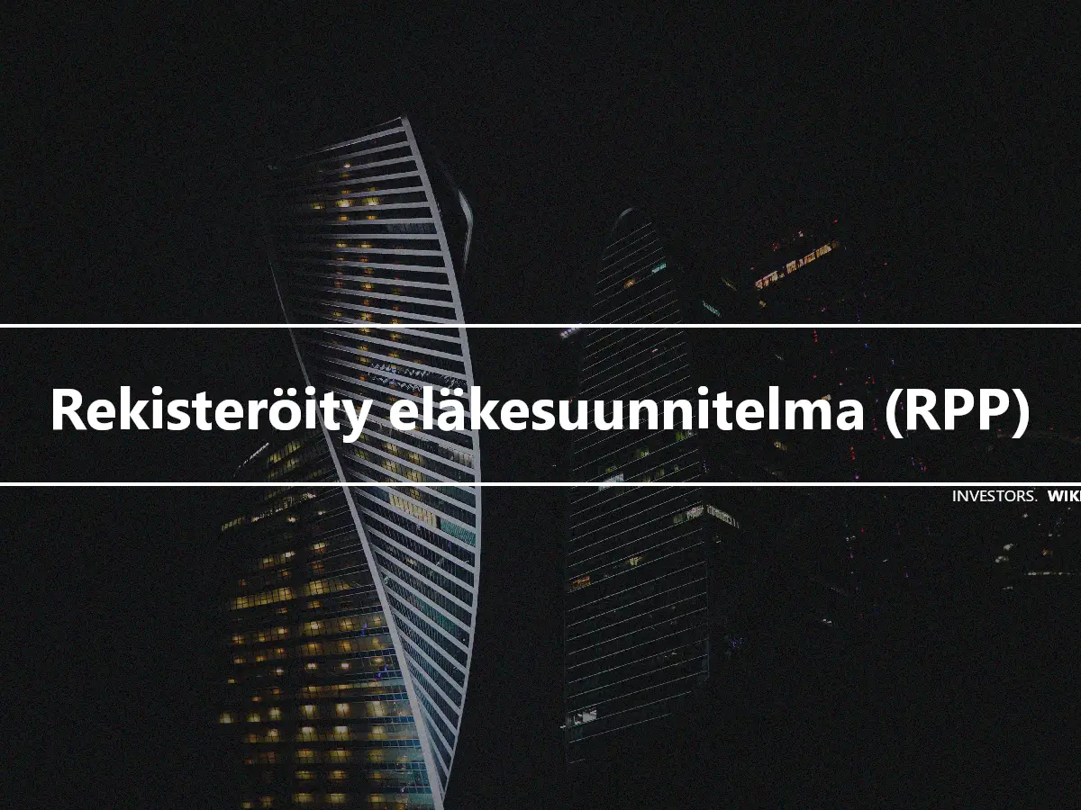 Rekisteröity eläkesuunnitelma (RPP)